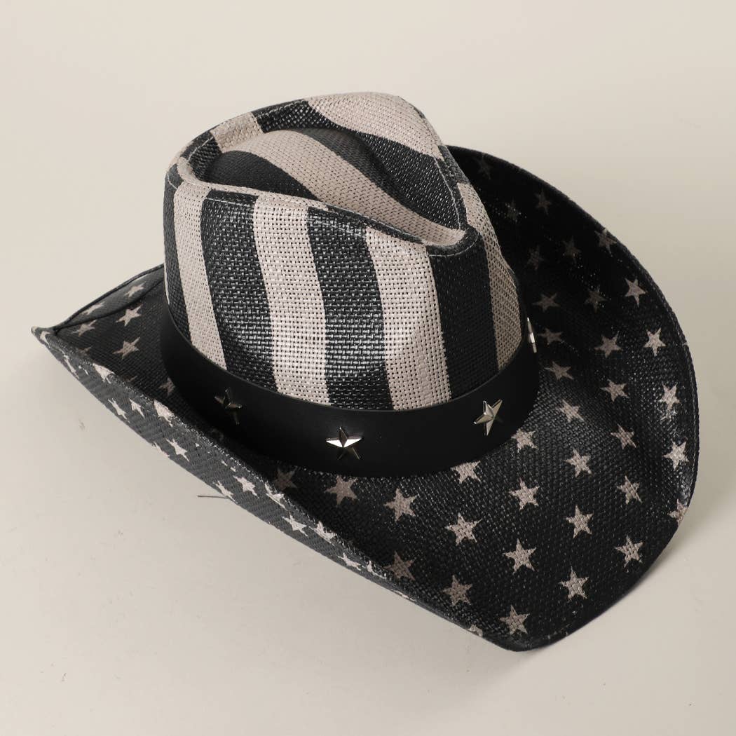 Stars and Stripes Western Cowboy Hat
