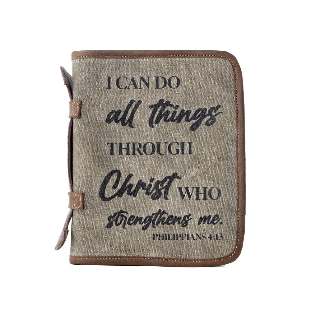 Western Bible Cover Leather Handles