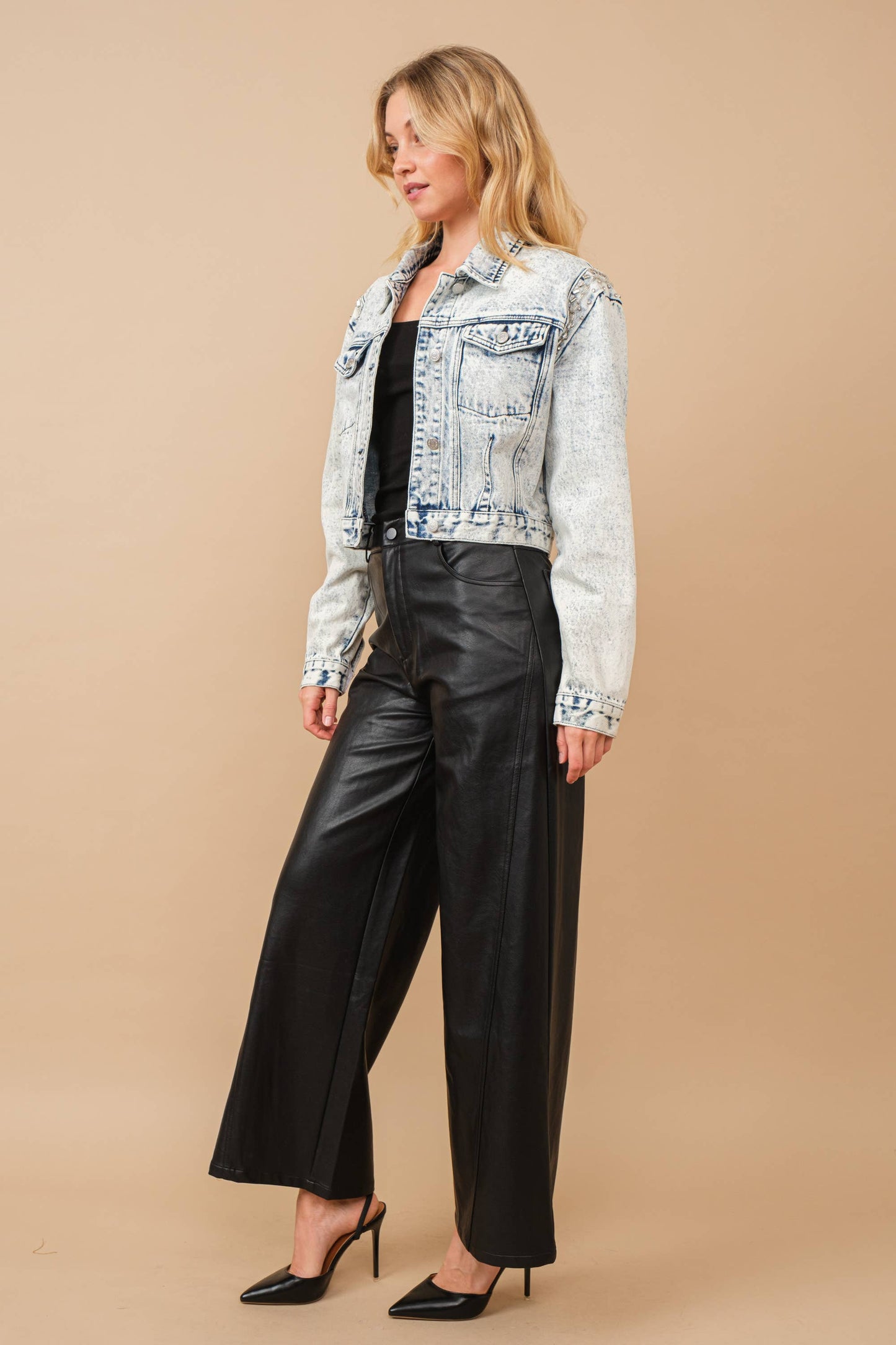 Rhinestone Rodeo Beaded Denim Jacket