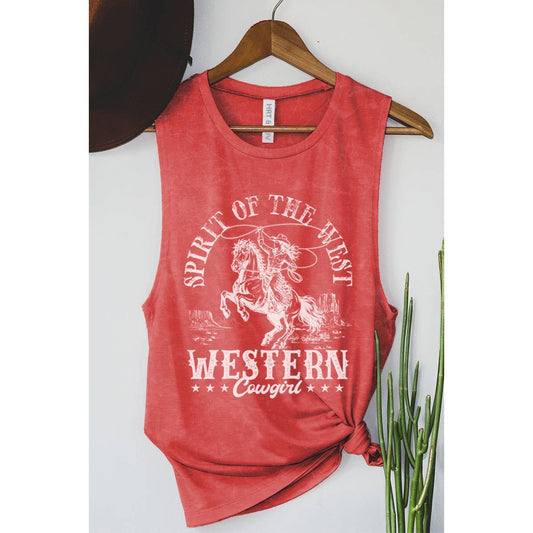 SPIRIT OF THE WEST GRAPHIC TANK TOP