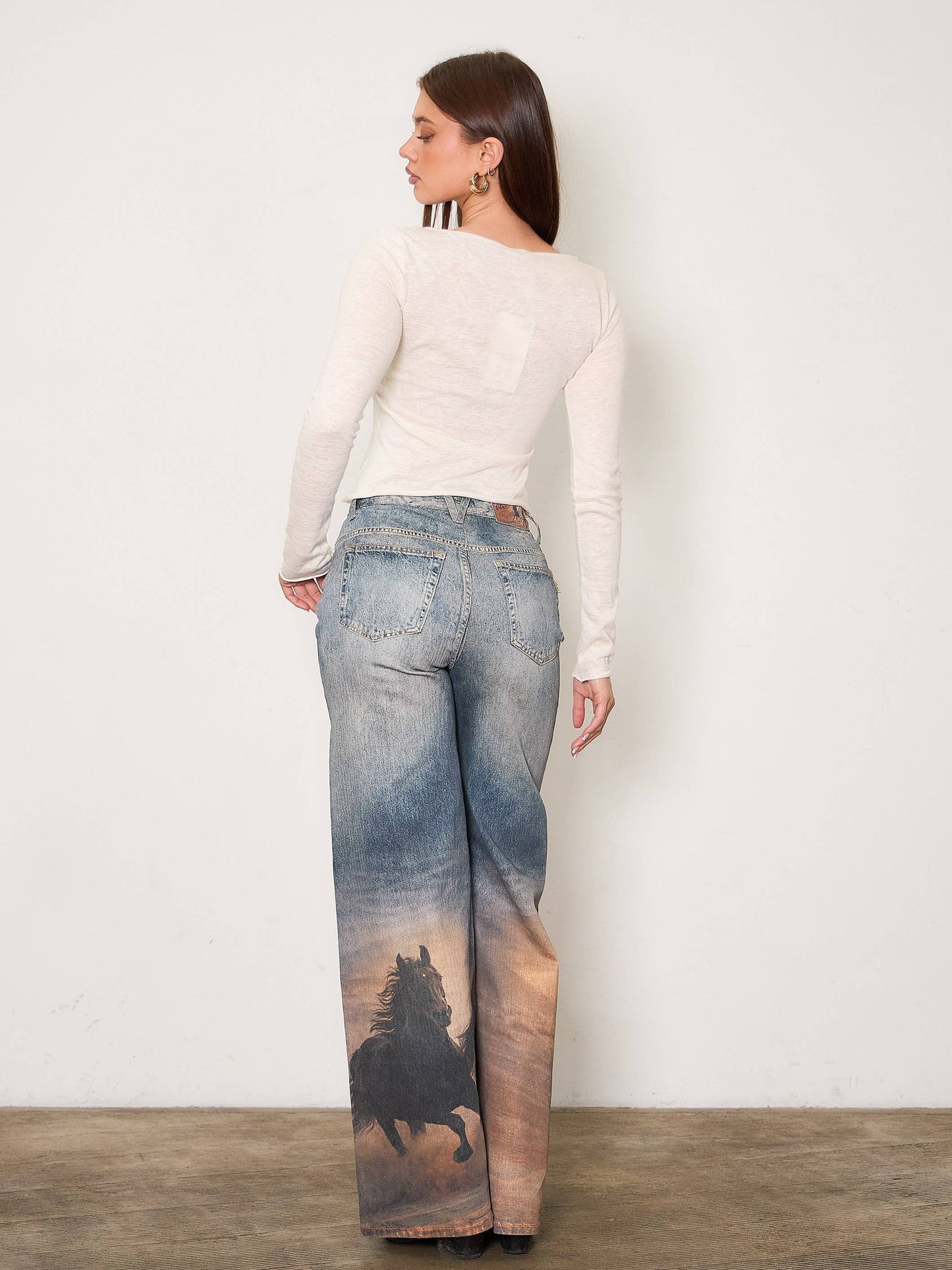 Wild Horses Print Jeans **Coming July**