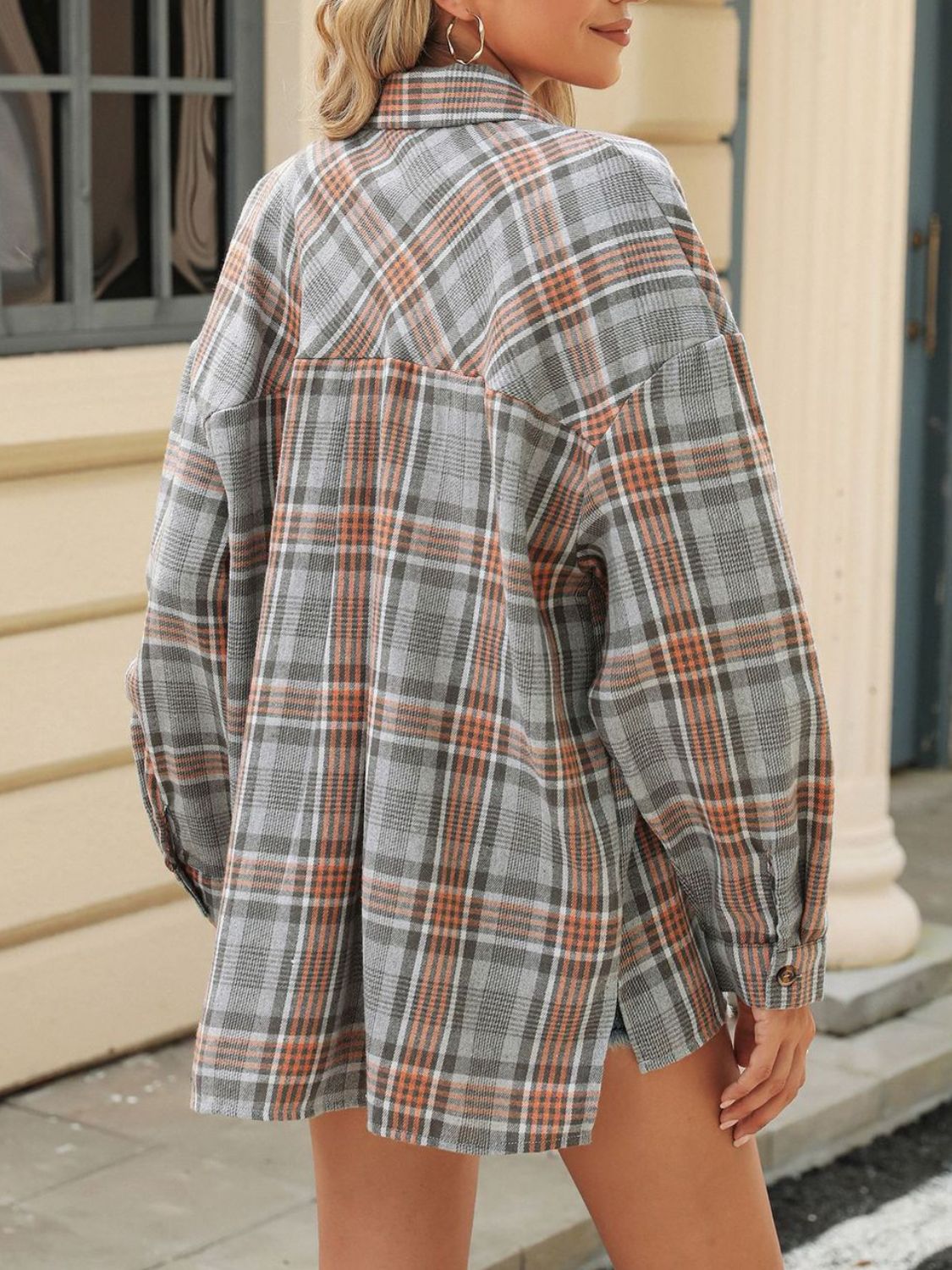 Plaid Collared Long Sleeve Flannel *Online Only*