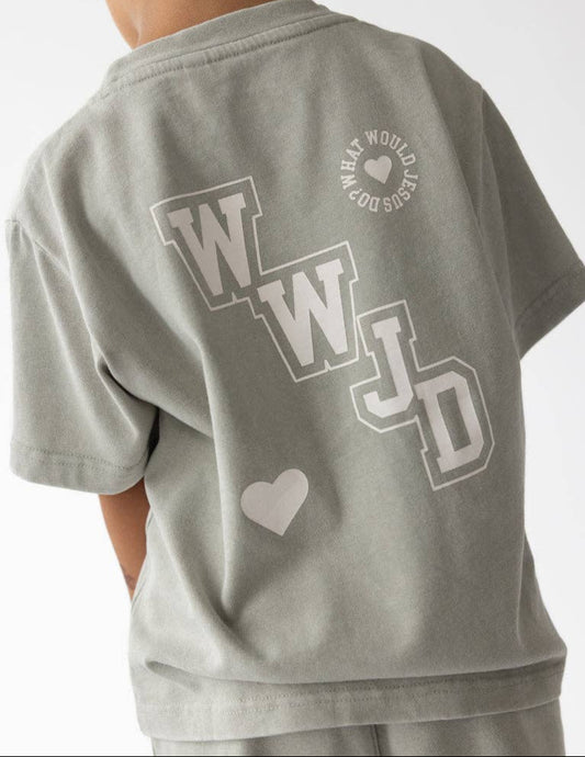 WWJD Varsity Kids Tee