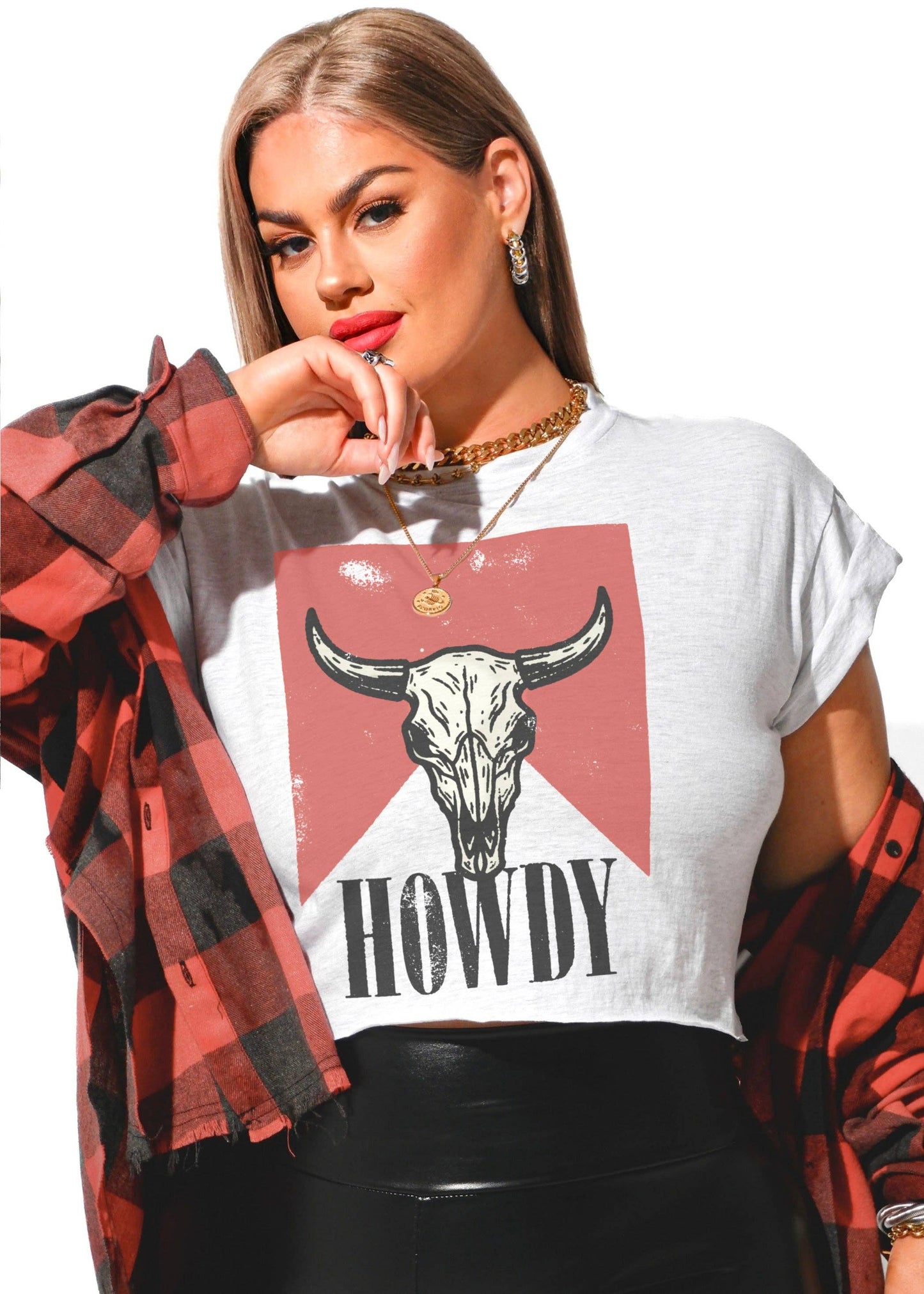 CROPPED MESS WITH THE BULL GRAPHIC TEE
