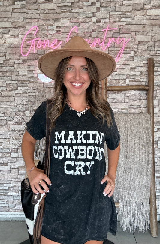 Makin Cowboys Cry Graphic Tunic