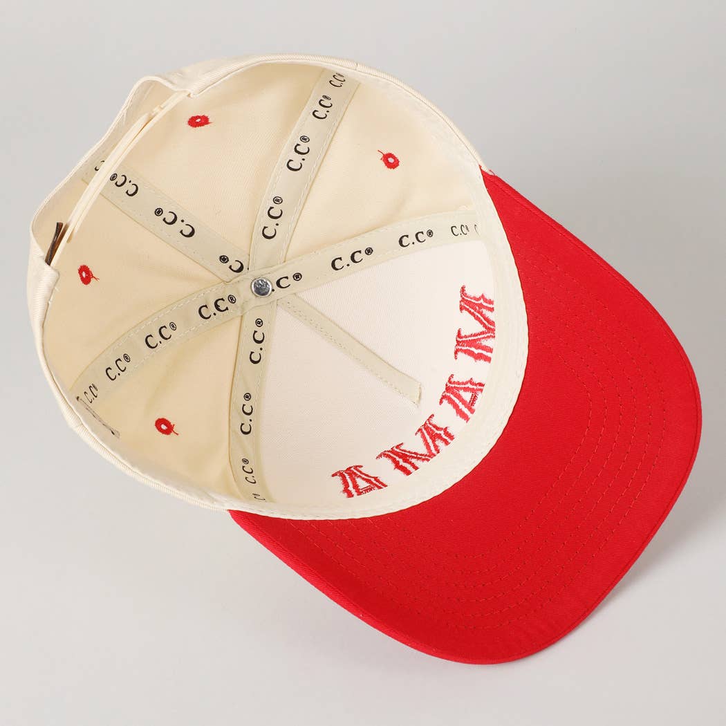 MAMA Typographic Design Embroidery Cap