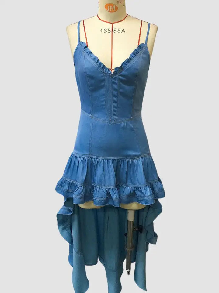 Desert Darling Ruffled High-Low Dress