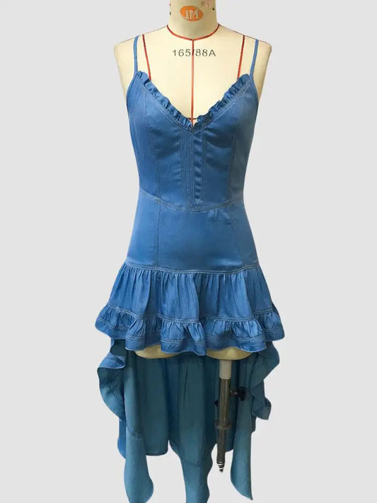 Desert Darling Ruffled High-Low Dress
