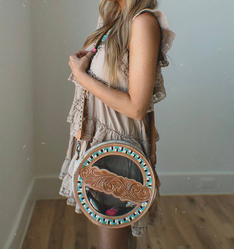 JANIE CLEAR ROUND crossbody