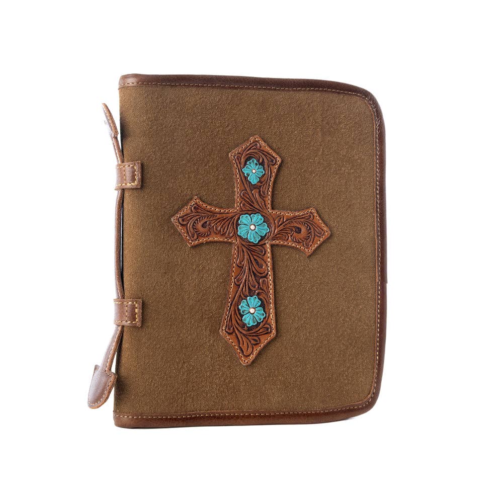 Western Bible Cover Leather Handles