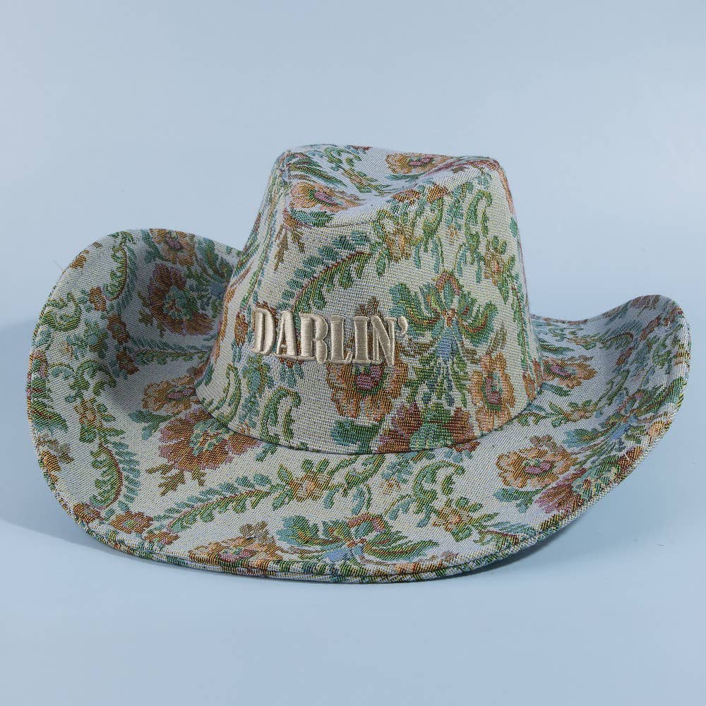 Darlin Floral Cowboy Hat