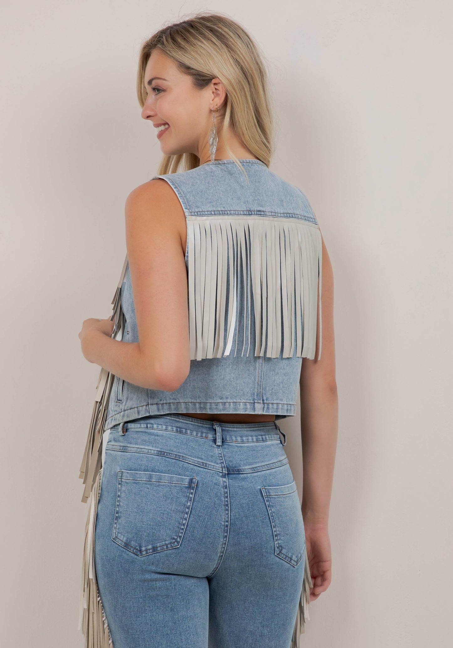 Desert Darlin' Fringe Denim Vest