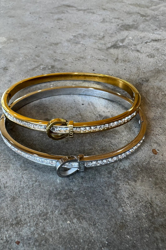 Blakeley Silver Belt Bangle Bracelet