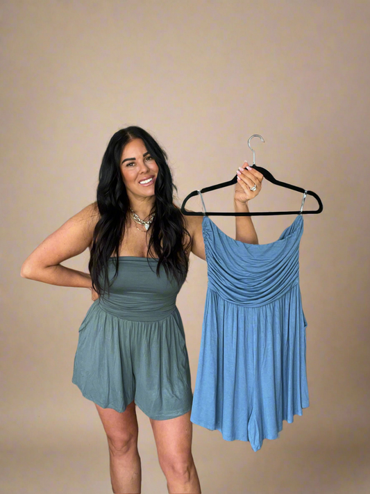 Double Layered Butter Tube Romper