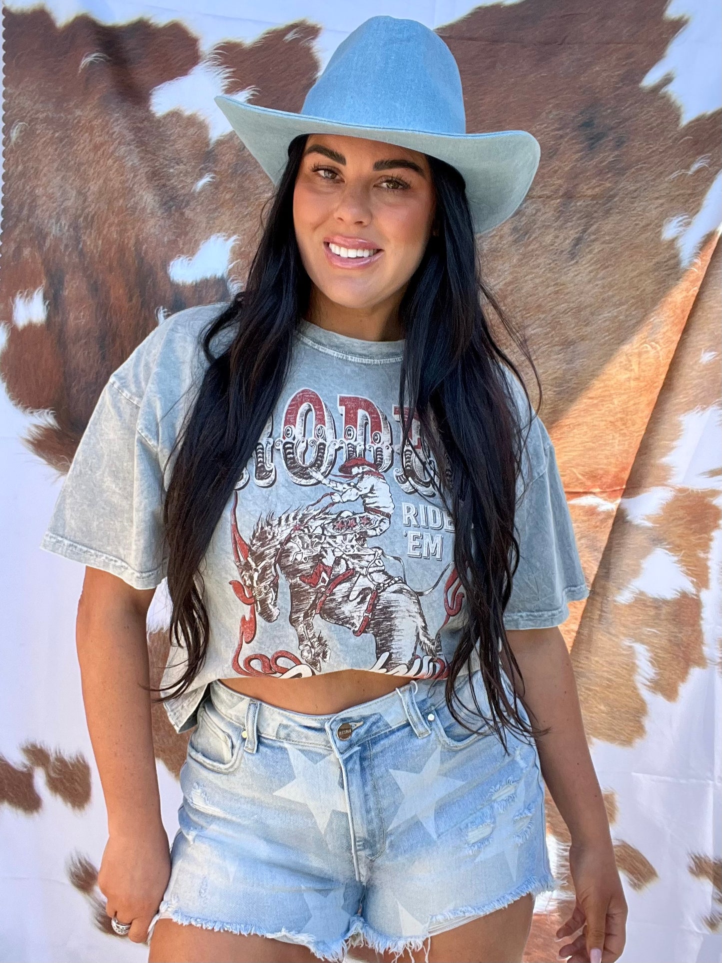 RODEO COWBOY CROP TOP