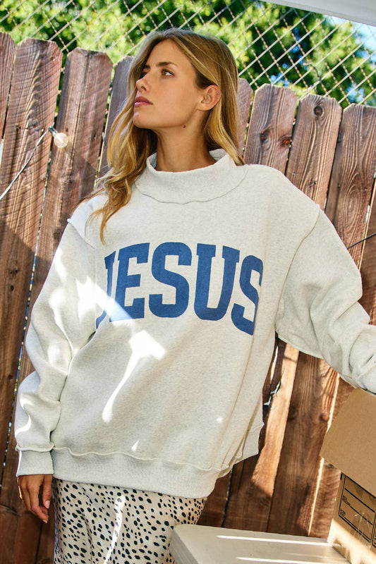 JESUS & GOD IS GOOD' Reversible Sweatshirt
