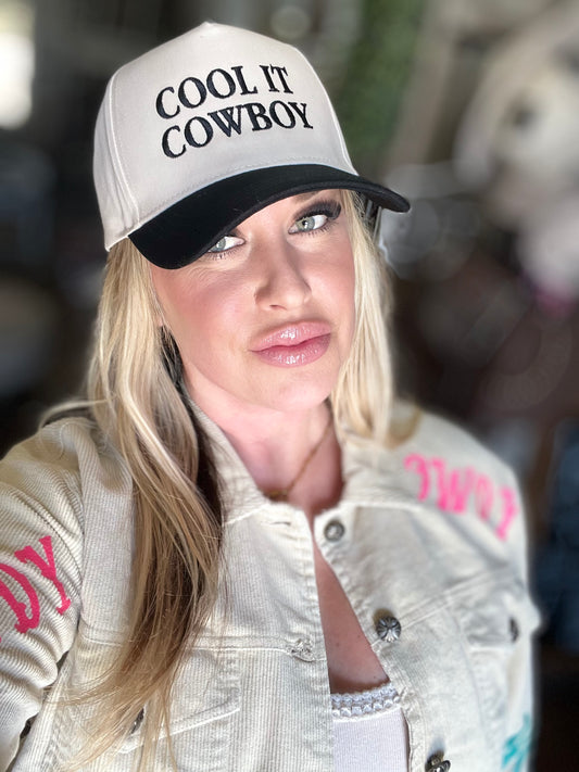 Western COOL IT COWBOY Embroidery Cap