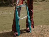 Boho Turquoise Clear Concert Bag