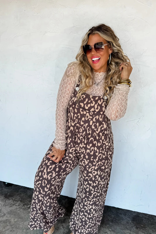 FALL PRINT KARLI OVERALLS