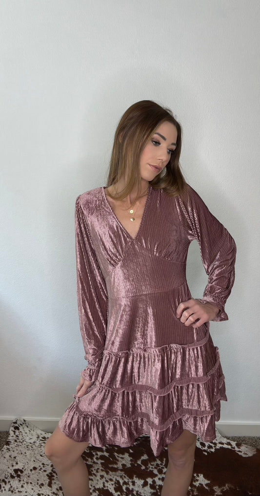 Allie Velvet Holiday Mini Dress