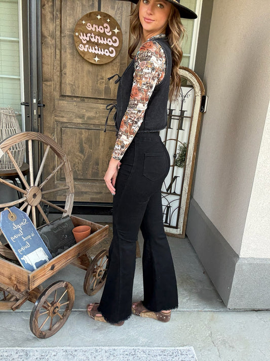 Lainey High Waist Flare Jeans