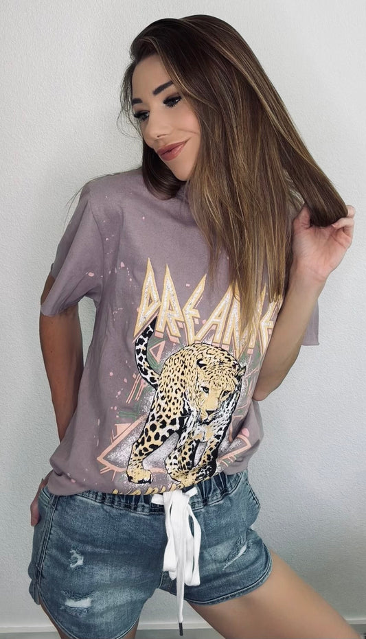 Dreamer World Tour Cheetah Graphic Tee