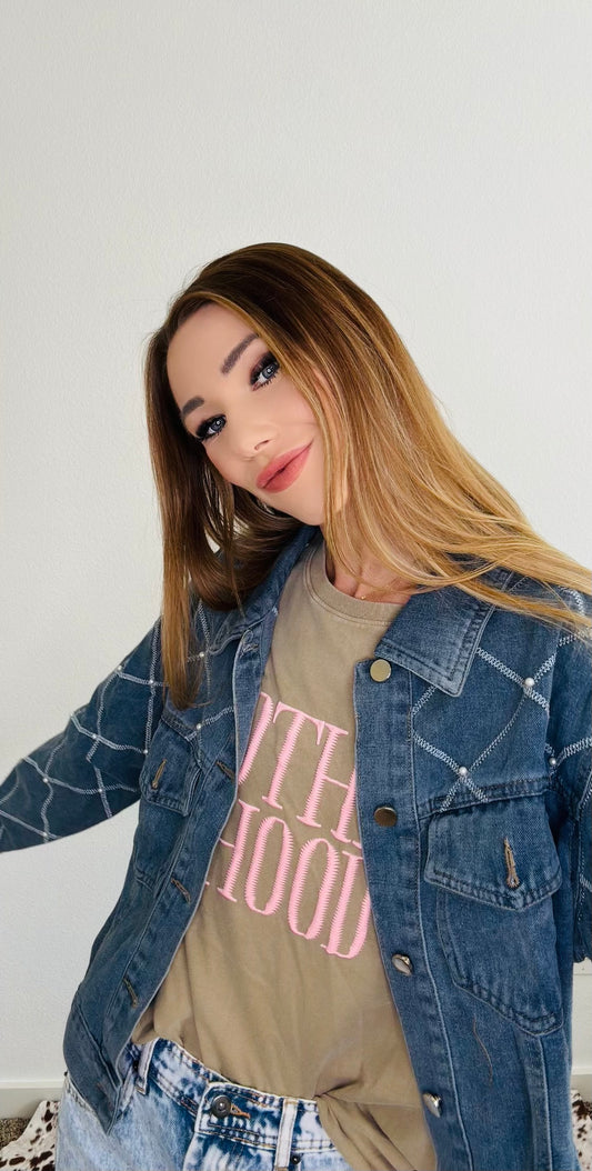 Denim Pearl Jacket
