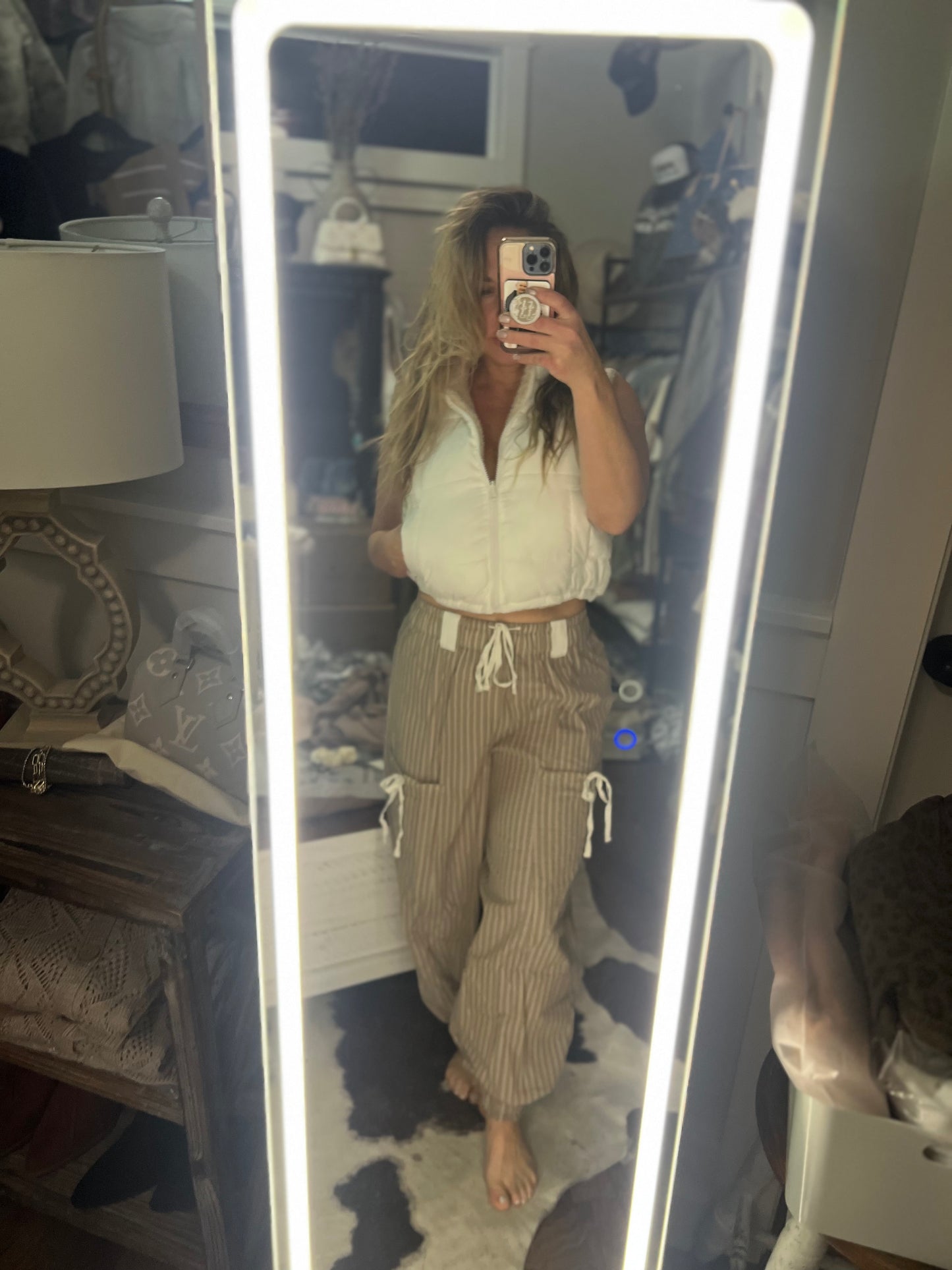 Linds Homestead Stripe Cargo Jogger Pant