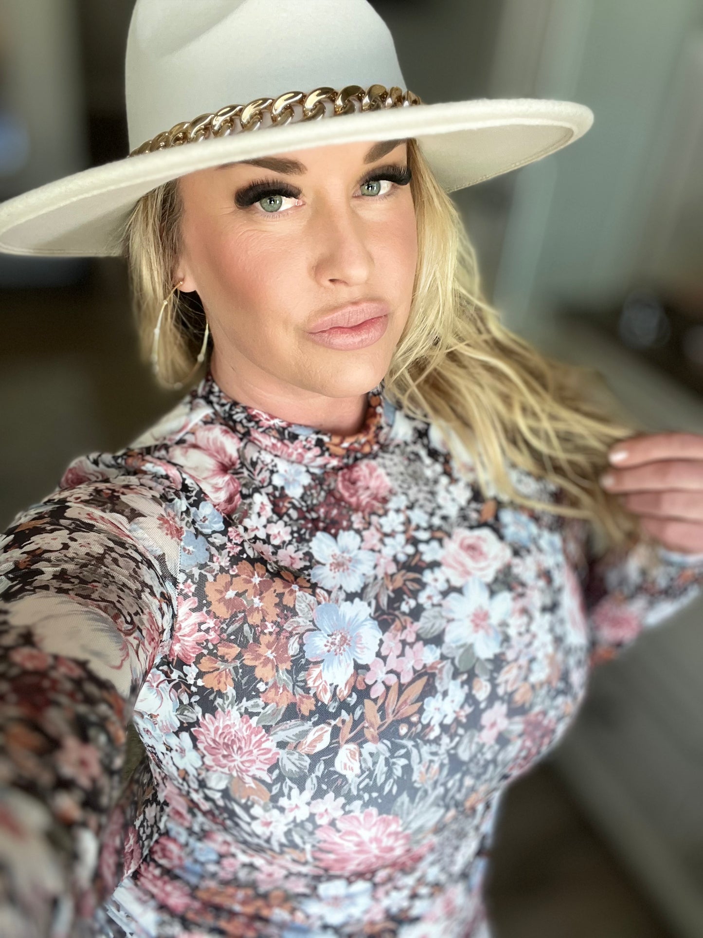 Stephanie Floral All over Midi Dress