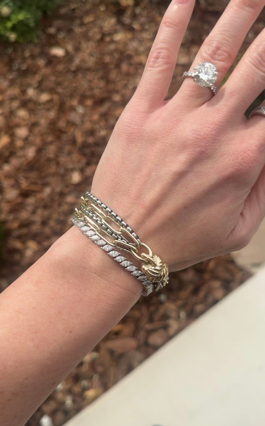 Jacquline Luxe Multi Chain Link Bracelet