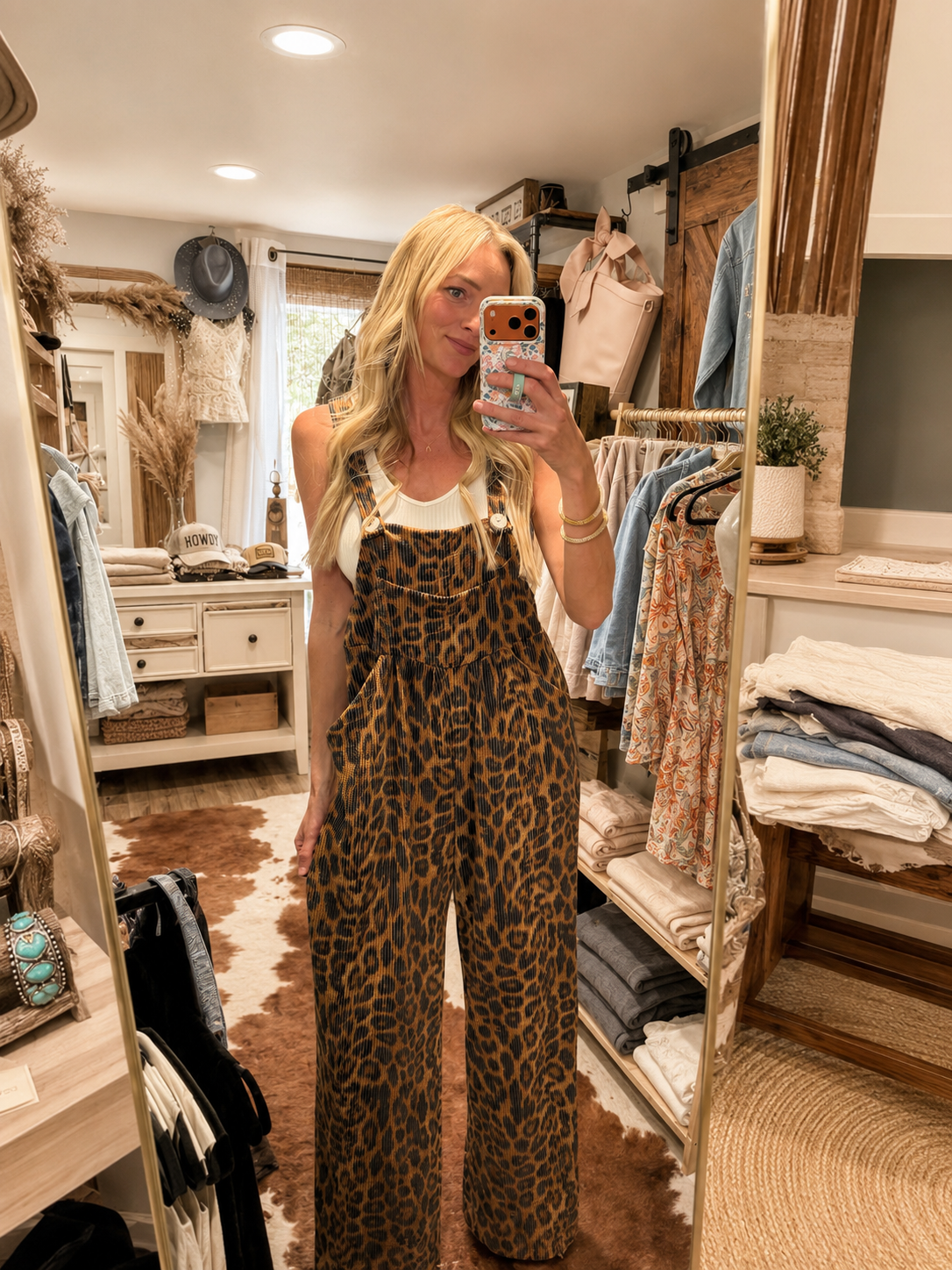 CHEETAH KARYLE BOHO OVERALLS
