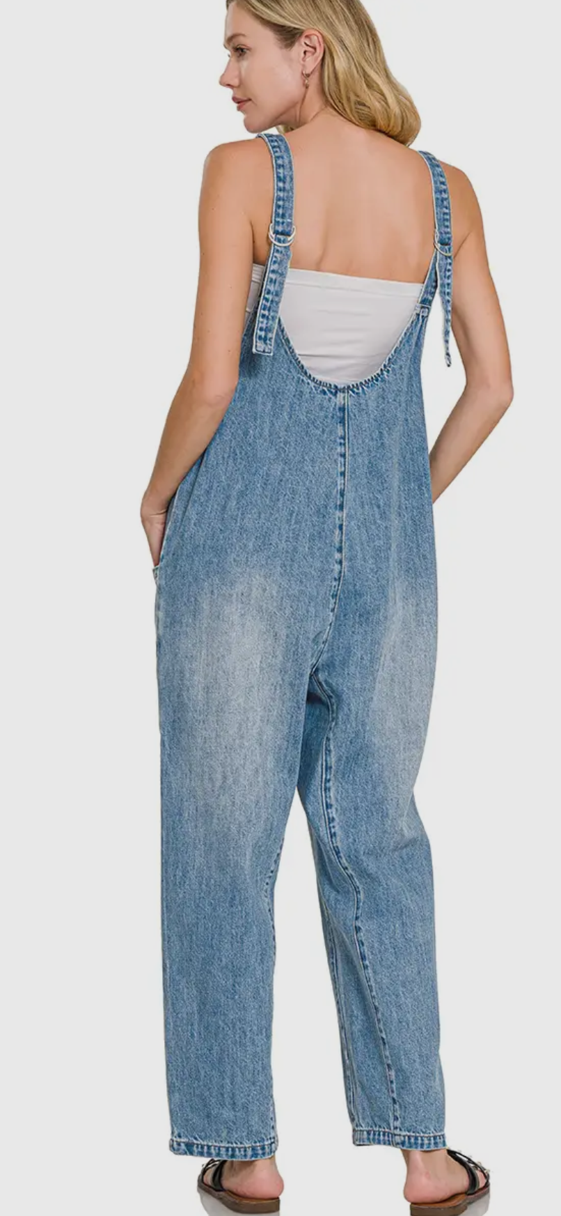 Relaxed Denim V Overall