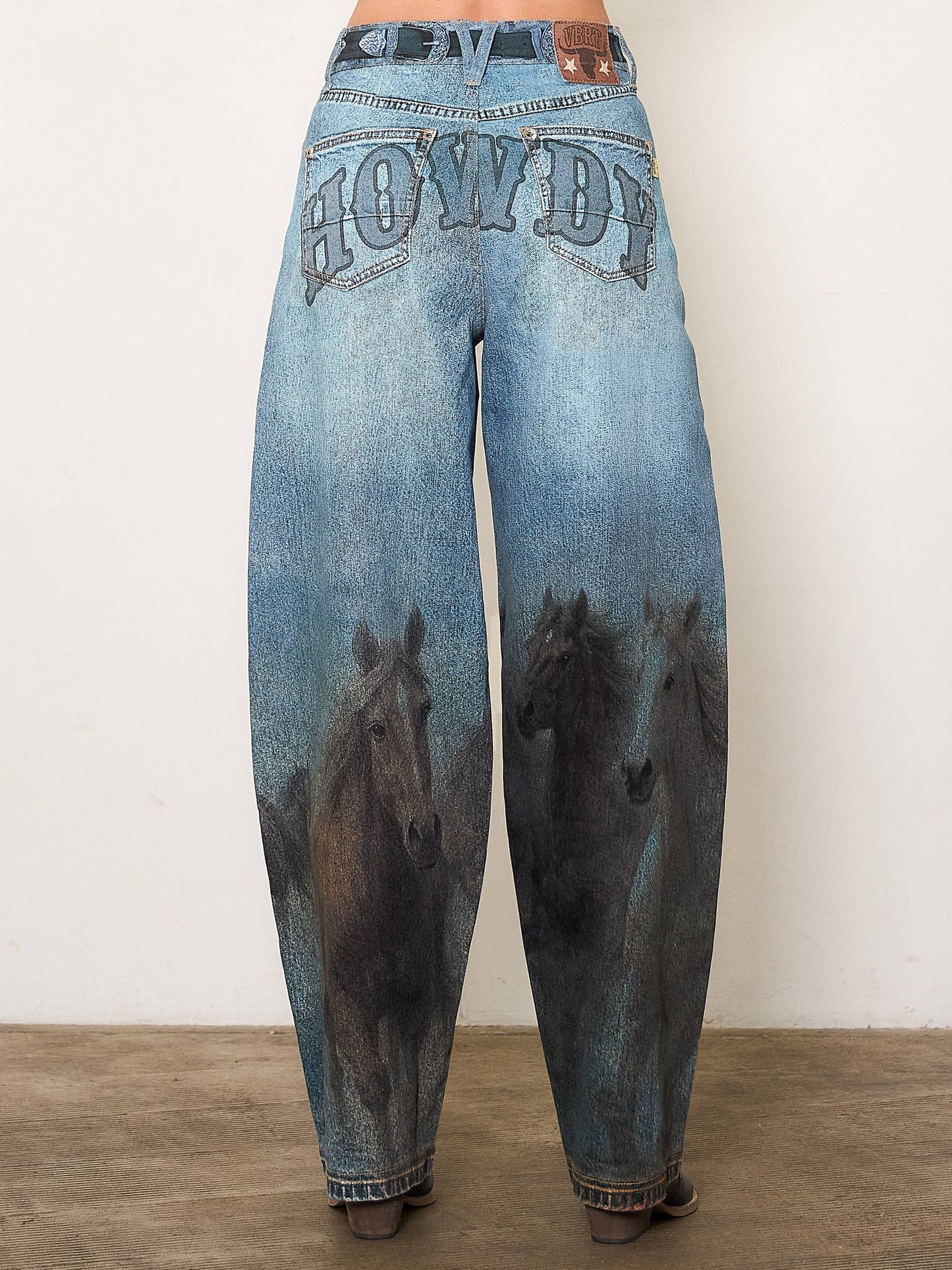 Howdy Horse Print jean **Coming July**