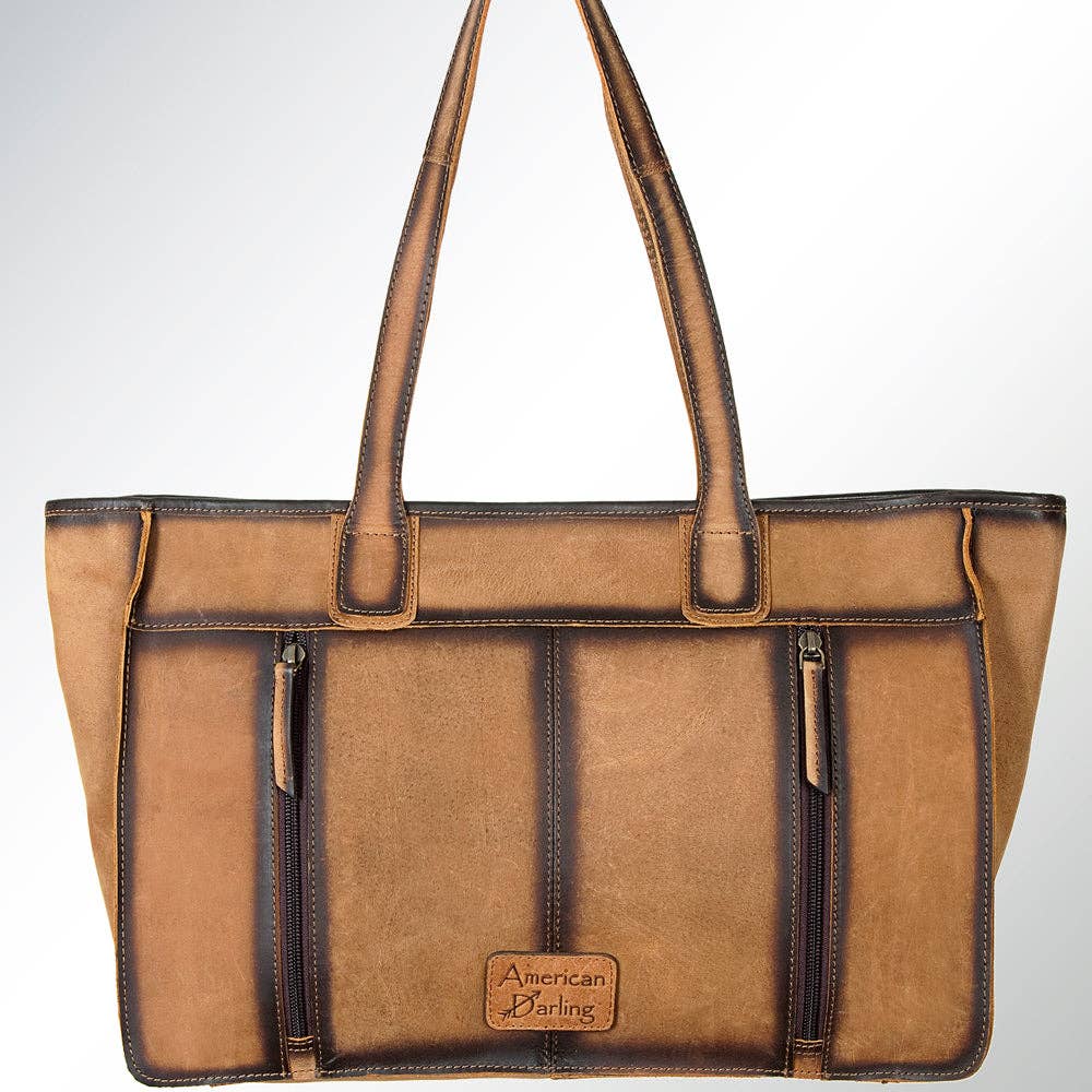 Cowhide Carryall Tote