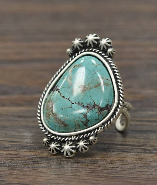 Nova Turquoise Adjustable Ring