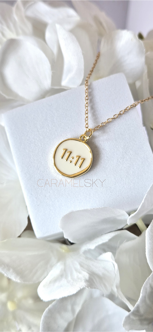 11:11 Angel 18k gold Necklace