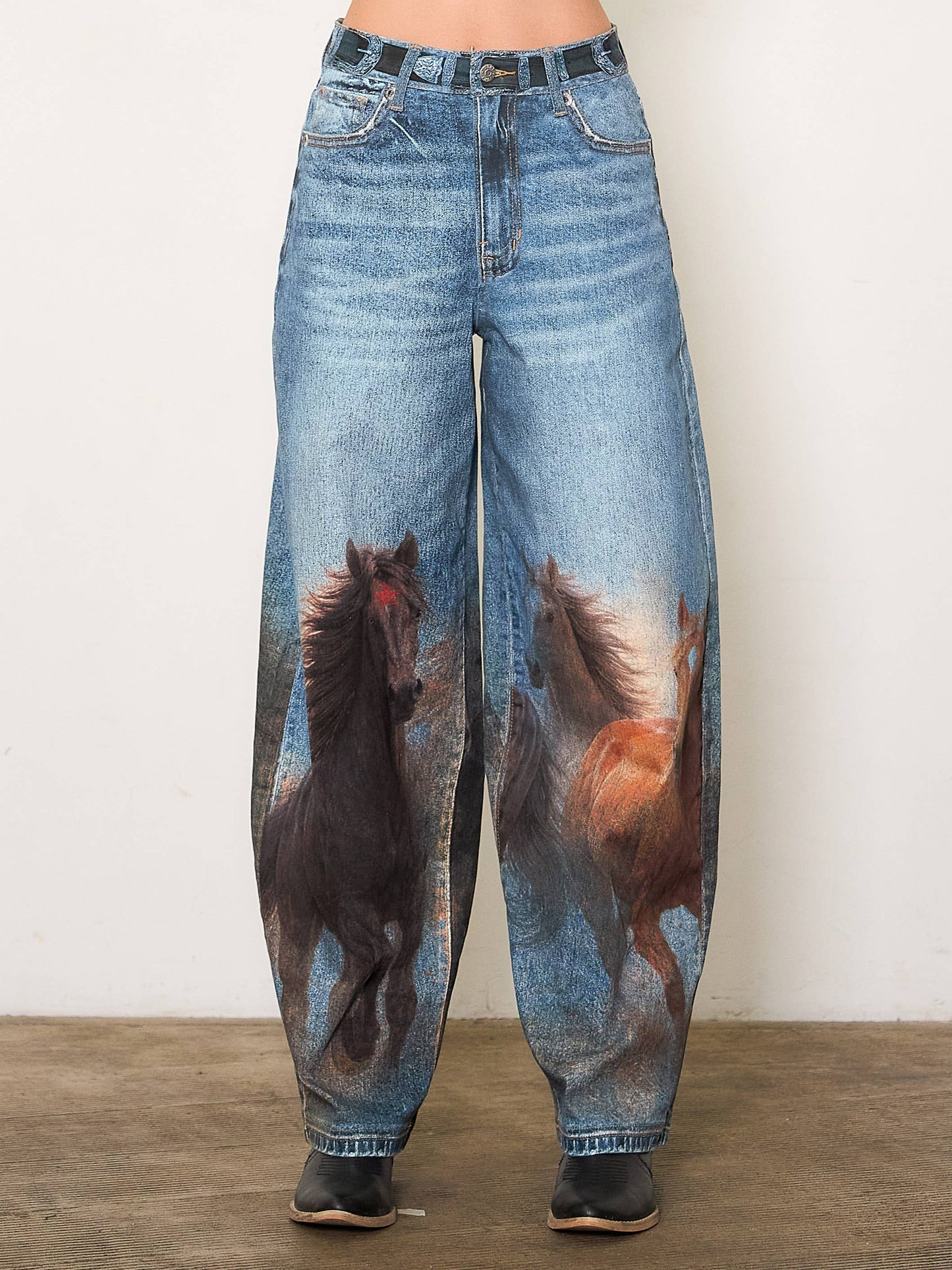 Howdy Horse Print jean **Coming July**