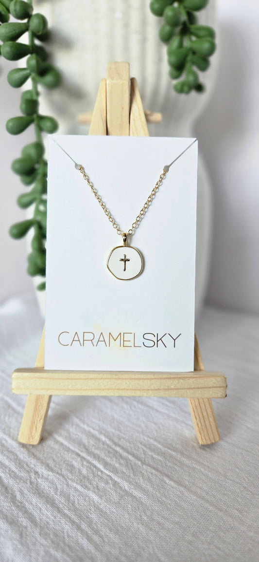 Gold Plated 18K Cross Pendant Necklace