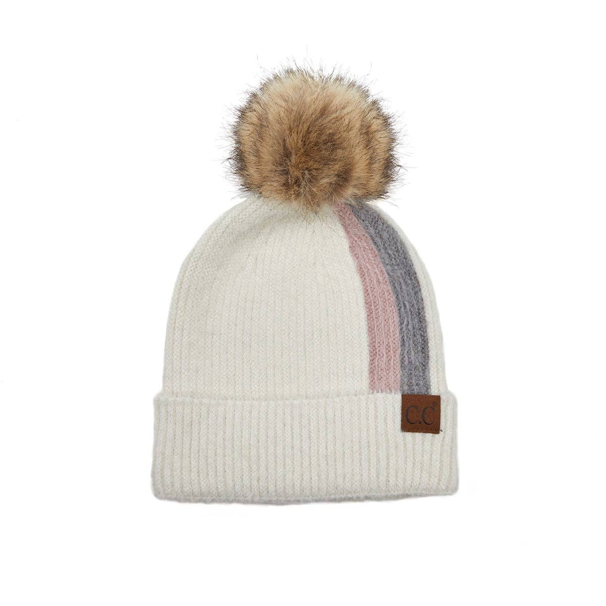 CC Striped Beanie