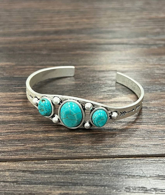 Megan Turquoise Cuff Bracelet