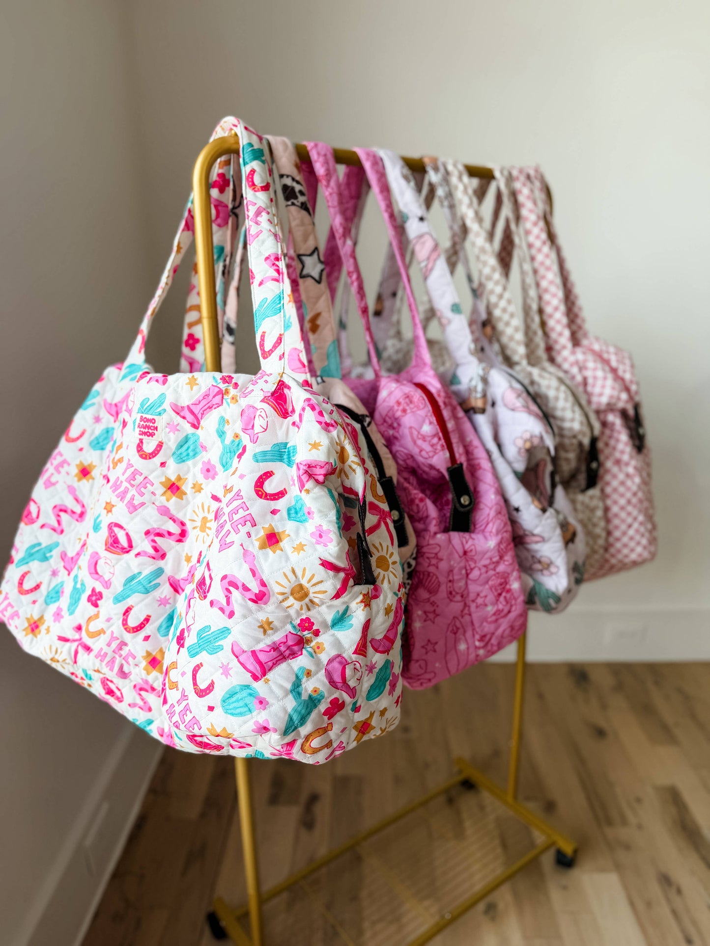 Big Mama Duffel | Quilted Fabric Weekender Large Travel Bag