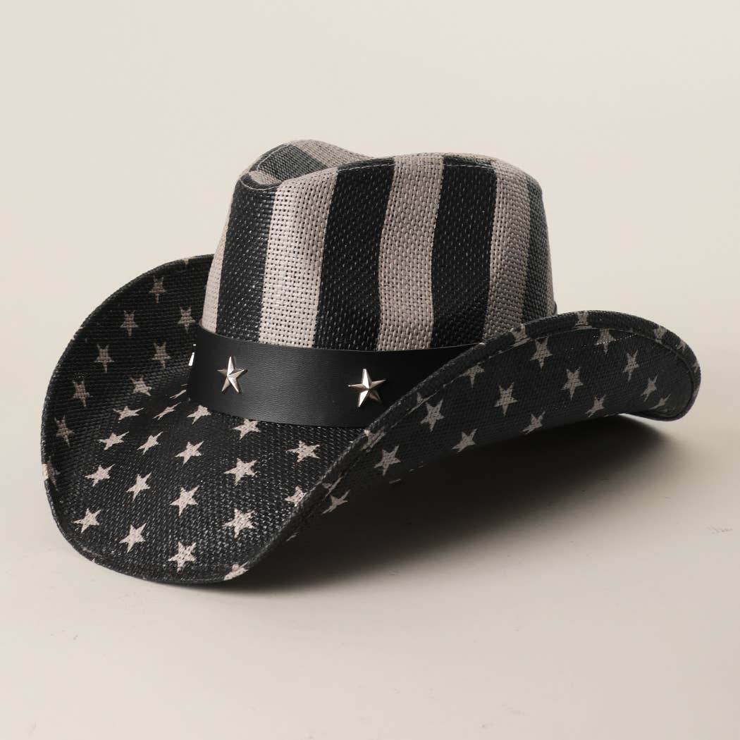 Stars and Stripes Western Cowboy Hat