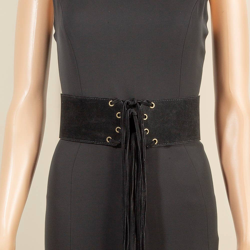 Vegan Leather Multi Strap Waist Belt