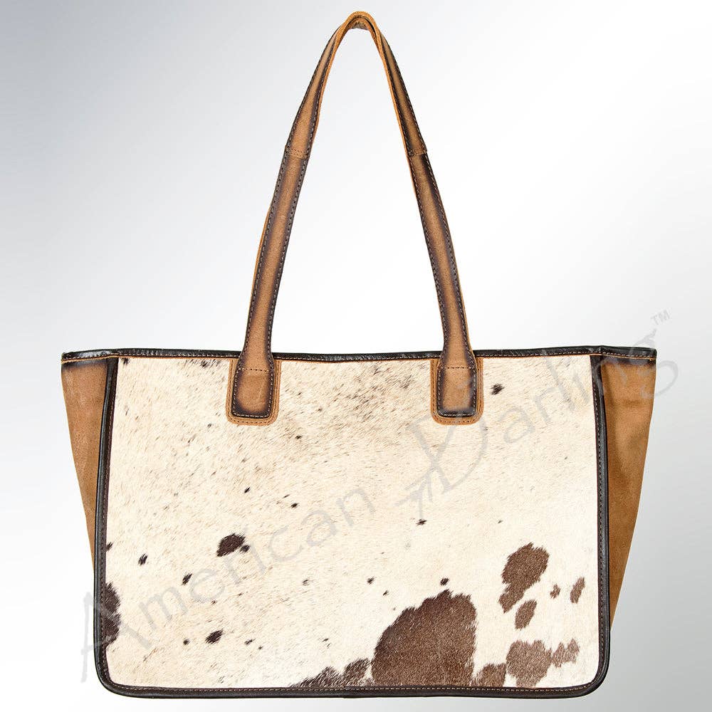 Cowhide Carryall Tote
