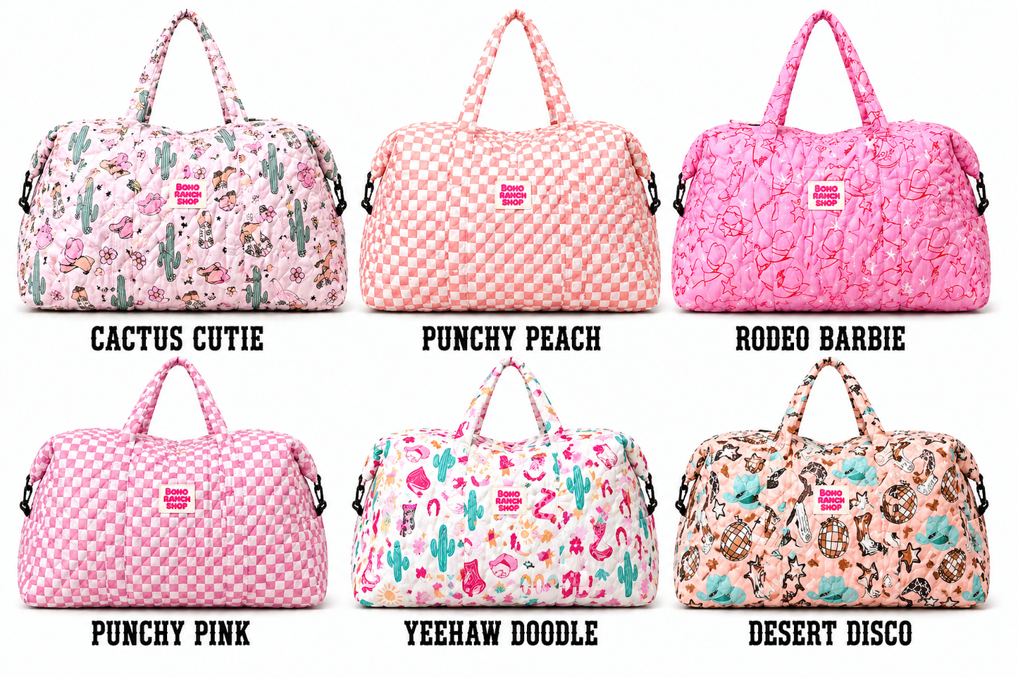 Big Mama Duffel | Quilted Fabric Weekender Large Travel Bag
