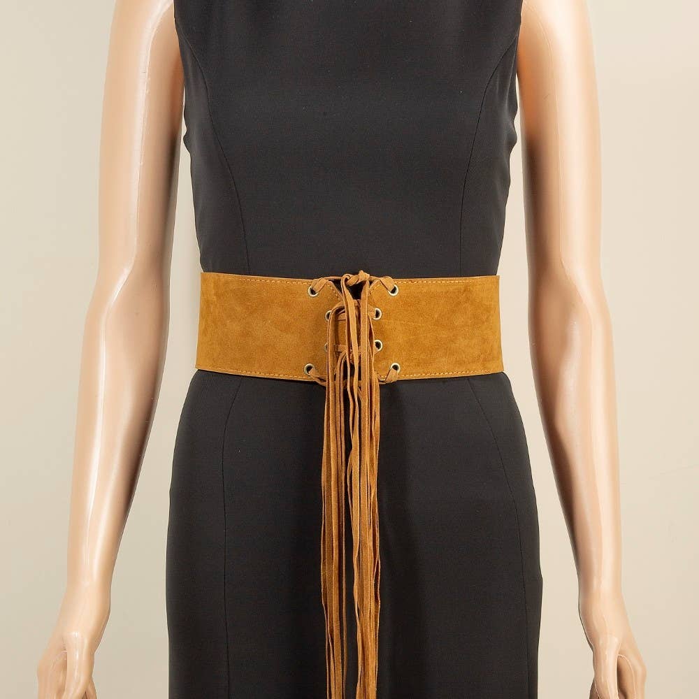 Vegan Leather Multi Strap Waist Belt