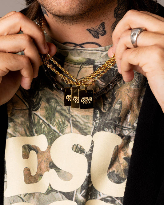 LMTD || Jesus Loves You 18K Gold Plated Chain