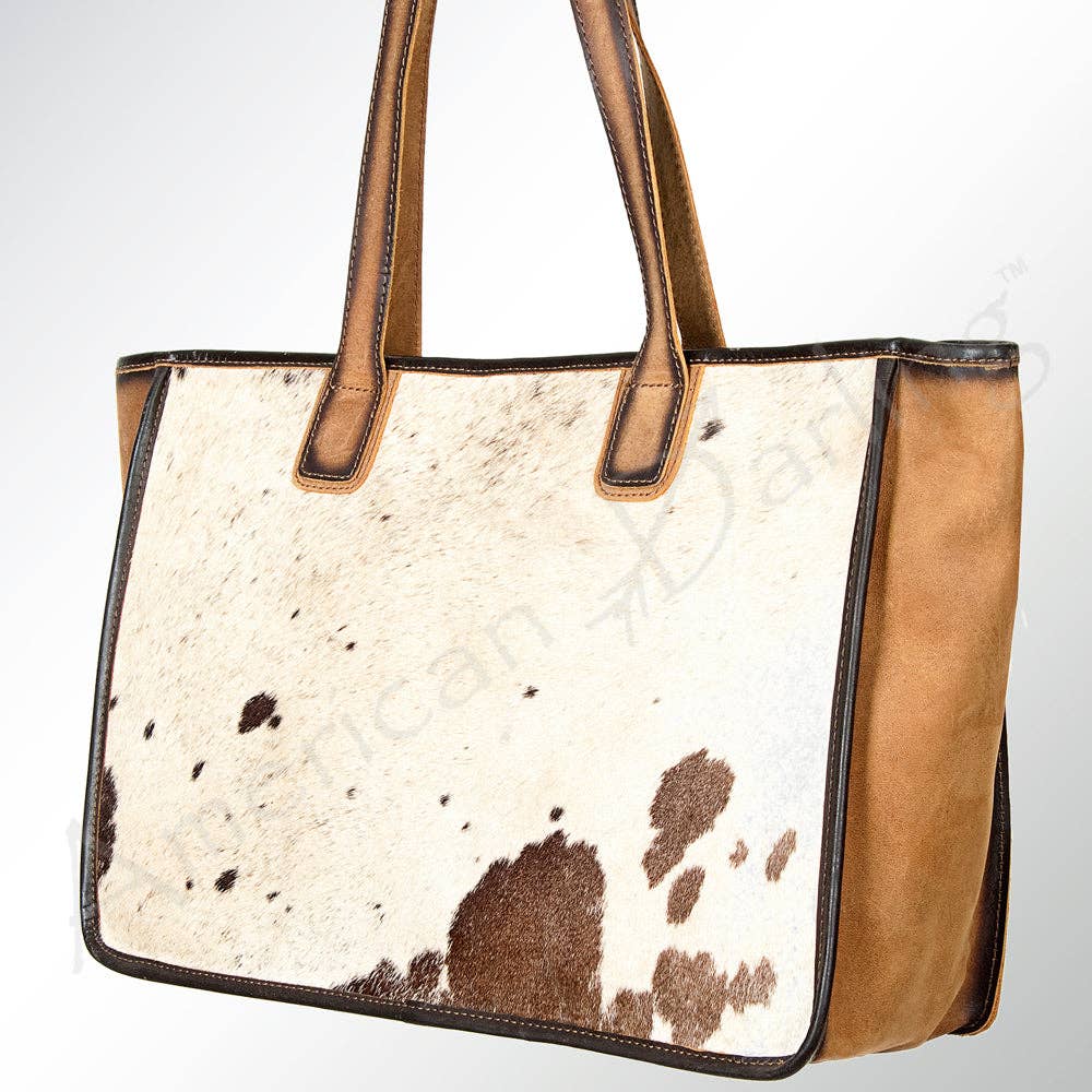 Cowhide Carryall Tote