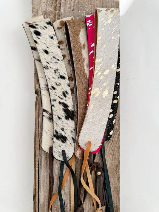 COWHIDE HAT BAND Leather Hat Band leather ties