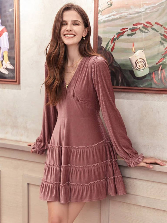 Allie Velvet Holiday Mini Dress